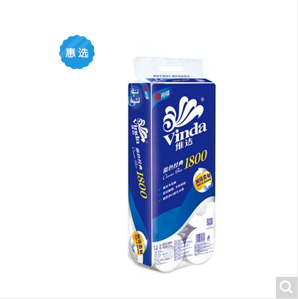 维达 V4028 蓝色经典三层卫生卷纸180克 10卷/提*6提/箱 （单位：提）