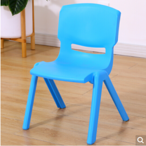 华恺之星 凳子塑料凳 家用小板凳幼儿园学习椅餐椅靠背椅子 HK5601浅蓝