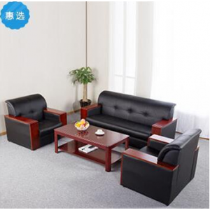 颂泰 sf-002 西皮环保 商务会客 单人位 沙发 胡桃色 （单位：张）