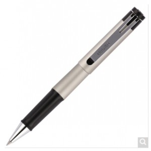 得力(deli)0.5mm时尚商务宝珠笔中性笔 金属笔夹签字笔